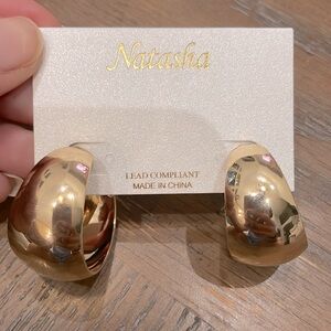 NWT - Natasha Chunky Hoop Earrings